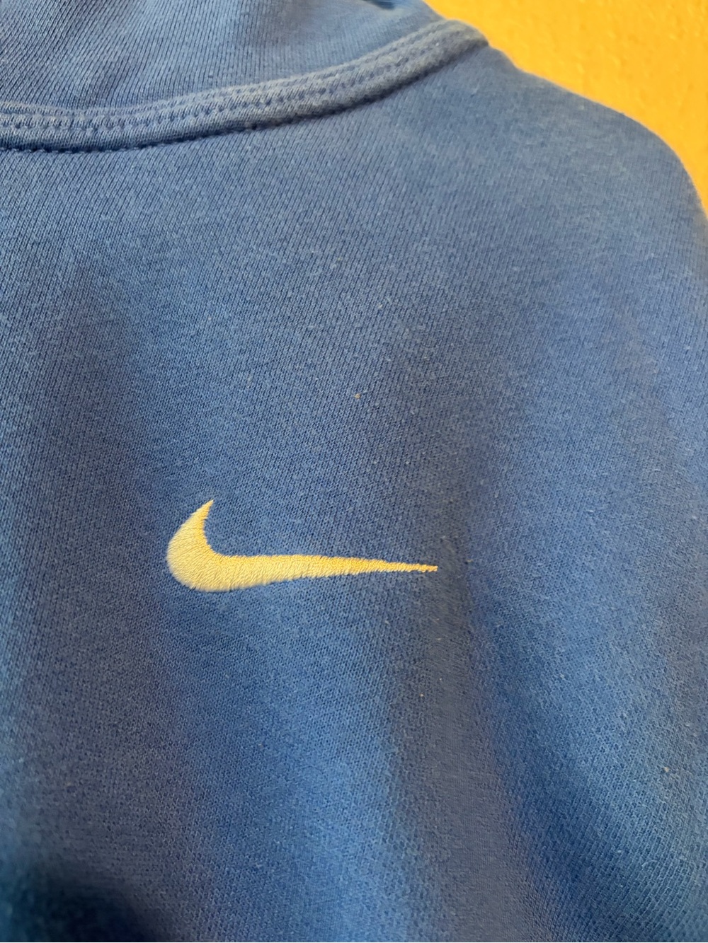Nike Sportswear Club Fleece Solo Swoosh Hoodie Blue 611457-410 Mens Sz S - Picture 3 of 4